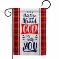 Patio Trasero G135276-BO God with you Religious Bible Verses Double-Sided Decorative Garden Flag, Multi Color PA3912090